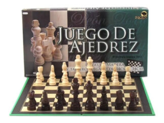 Juego De Ajedrez De Madera Con Tablero Plegable  Bisonte