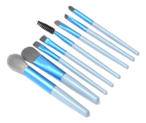 Set X 8 Brochas Y Pinceles Para Maquillaje Skora Con Estuche