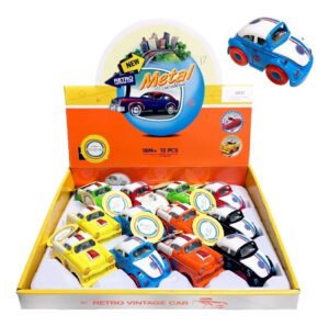 Autos Retro De Metal Fricción 8cm Juego Juguete Vehículos