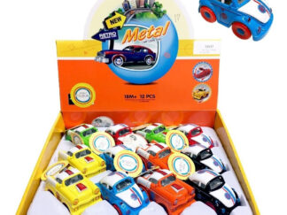 Autos Retro De Metal Fricción 8cm Juego Juguete Vehículos