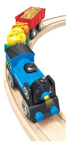 Tren De Carga Locomotora + Vagones A Pila Juego Juguete Hape De Carga