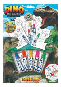Set De Coloreo Dino Planet. Kreker