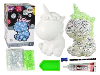 Juego De Diamantes Muñeco Unicornio Colgante Diamond Paintin