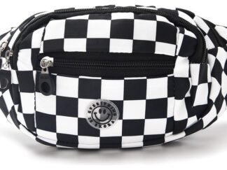Riñonera Smile Chess 33.5x12x4cm Skora Moda Fashion Ajedrez Negro