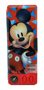 Cartuchera Mecánica Escolar Mickey Mouse Infantil Utiles Multicolor