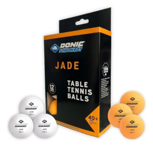 Pelotitas Pelotas De Ping Pong Donic Jade Juego X12 Unidades Mitad Blanco Y Mitad Naranja