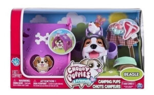 Set De Campamento Chubby Puppies Kreker Con Perrito Y Bebé