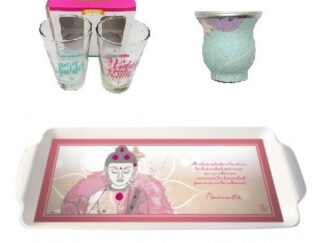 Combo Set Desayuno Kit Mate Bandeja Vasos De Vidrio X2 Ry