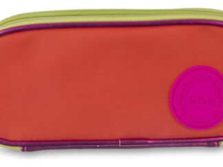 Cartuchera Talbot 3 Pisos Glitter Rosa Color Naranja