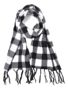 Bufanda Escocesa Polar A Cuadros Frío Invierno 30x150cm Cuadrille