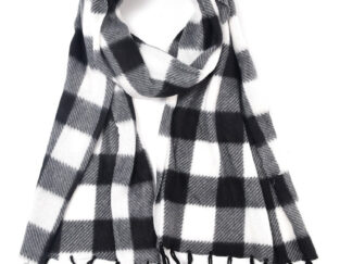 Bufanda Escocesa Polar A Cuadros Frío Invierno 30x150cm Cuadrille