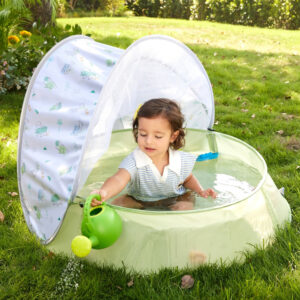 Alberca Inflable Redonda Hape Alberca Inflable Con Toldo Pulpo De 80cm X 30cm Verde Claro Con Embalaje Adicional
