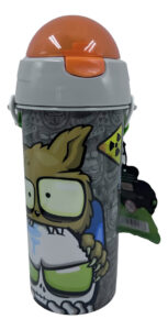 Botella Infantil Escolar Zombies 580ml Con Sorbete Y Correa Om141