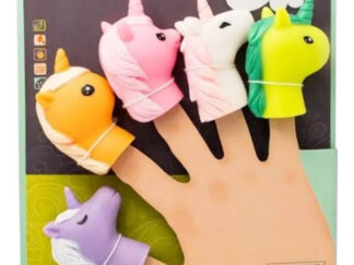 Set Títeres De Dedo Infantil X5 Animales De Goma Juguete