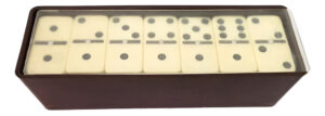 Domino Juego En Estuche 28 Fichas De Urea Fichas 2177