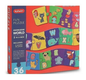 Rompecabezas Números Letras Puzzle 36 Piezas Juego Didáctico