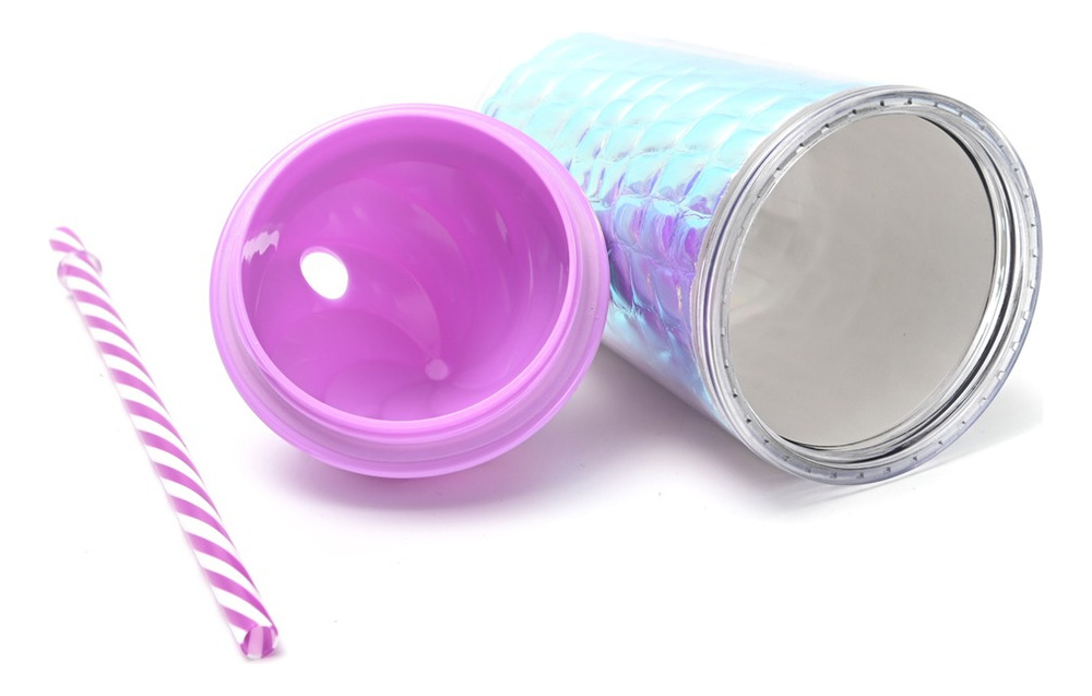 Vaso Plastico 300 Ml Metalizado Tapa Helado Sorbete Skora - Imagen 2