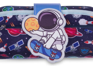 Cartuchera Escolar Infantil Heroes 2 Cierres Canopla Talbot Color Azul