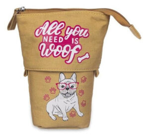 Cartuchera Talbot Bob 1 Cierre 24 Lápices Diseño All You Need Is Woof Extensible