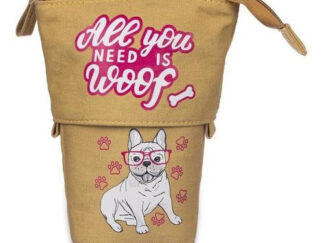 Cartuchera Talbot Bob 1 Cierre 24 Lápices Diseño All You Need Is Woof Extensible
