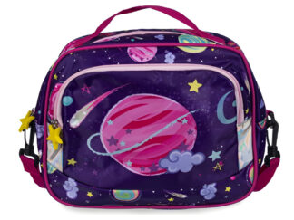 Lunchera Termica Escolar Espacio Galaxia Planetas Talbot Color Violeta