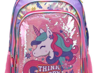 Mochila Escolar De Espalda 18 Pulgadas Unicornio Skora 45x32 Unicornio
