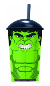 Vaso Botella De Agua Infantil Increíble Hulk Marvel 400ml Sp838 Avengers
