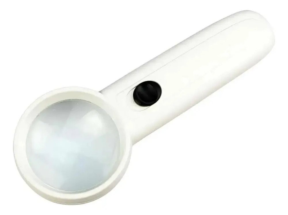 Lupa De Mano Multiple 5x Aumento Con Luz Led A Pila 50 Mm - Imagen 4