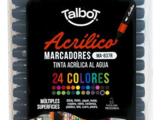 Marcadores Talbot Acrílico Valija X24 Colores Dibujo Pintura