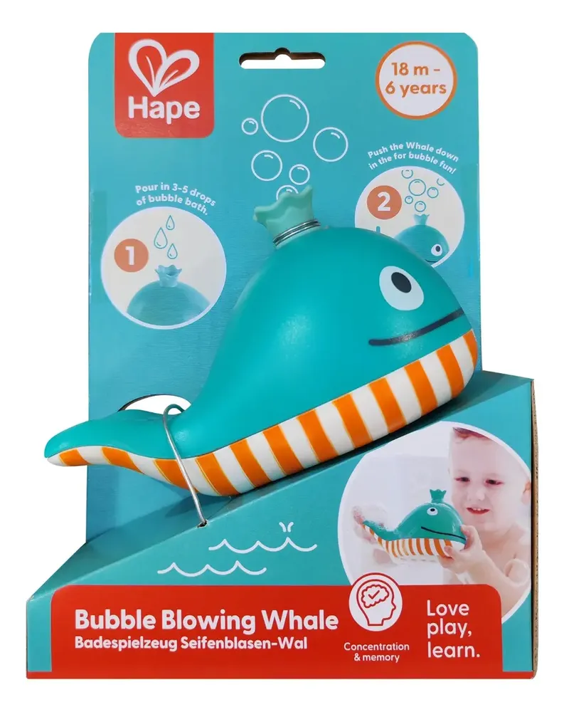 Hape Ballena Que Sopla De Burbujas | Juguete De Chorro De B. Color Multicolor - Imagen 9