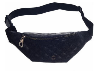 Riñonera Pu Matelasse 31x11cm Skora Moda Fashion Multiedad Negro