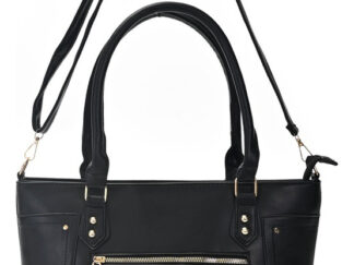 Cartera Classic Roma 29x37x12 Cm Skora Mujer Urbana Pu Negro