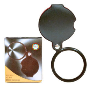 Lupa De Bolsillo 2x Aumento Plegable 60 Mm De Diámetro