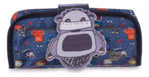 Cartuchera Escolar Talbot Heroes 2 Cierres Negro Poliéster Infantil