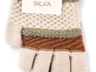 Guantes De Lana Abrigo Teen Adolescentes Sin Dos Dedos 16cm