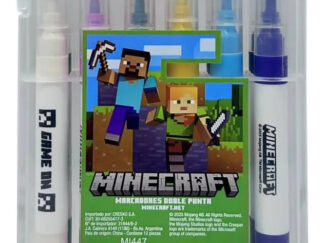 Marcadores De Acrílico X12 Colores Estuche Dibujo Pintura Minecraft