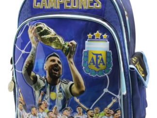 Mochila Escolar Cresko Afa Tres Estrellas Color Azul Estampada 17.92l Liso