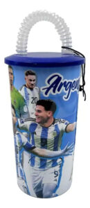 Vaso Con Sorbete Afa Seleccion Argentina 450ml Af027