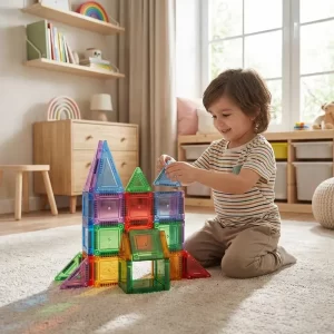 Juego Didáctico Bloques Magnéticos Imanes 27 Piezas Juguete 27 Imantados