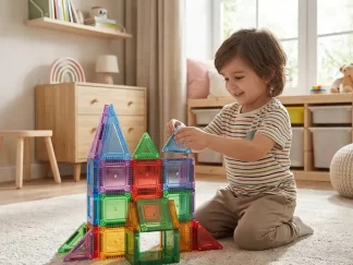 Juego Didáctico Bloques Magnéticos Imanes 27 Piezas Juguete 27 Imantados