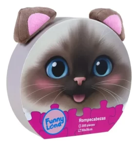 Rompecabezas Infantil Forma De Gatito 200 Piezas Puzzle Gato