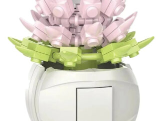 Mini Bloques Plantas Con Flores Para Armar Construir Juguete Cantidad De Piezas 92 Versión Del Personaje Suculenta Rosa