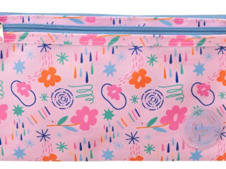 Cartuchera Escolar Talbot Random Estampada 2 Cierres Canopla Color Flores Flores