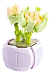 Mini Bloques Plantas Con Flores Para Armar Construir Juguete 86