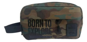 Cartuchera Escolar Talbot Estampadas 2 Cierres Canopla Color Verde Musgo Camuflada Camuflado