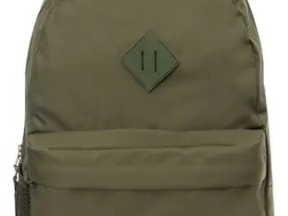 Mochila Lisa Con Carro Talbot 43,5cm 17 Pulgadas Escolar Color Verde Liso
