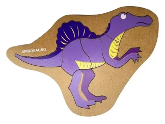 Rompecabezas Encastre Madera Didactico Niños Dinosaurios Color Spinosaurio