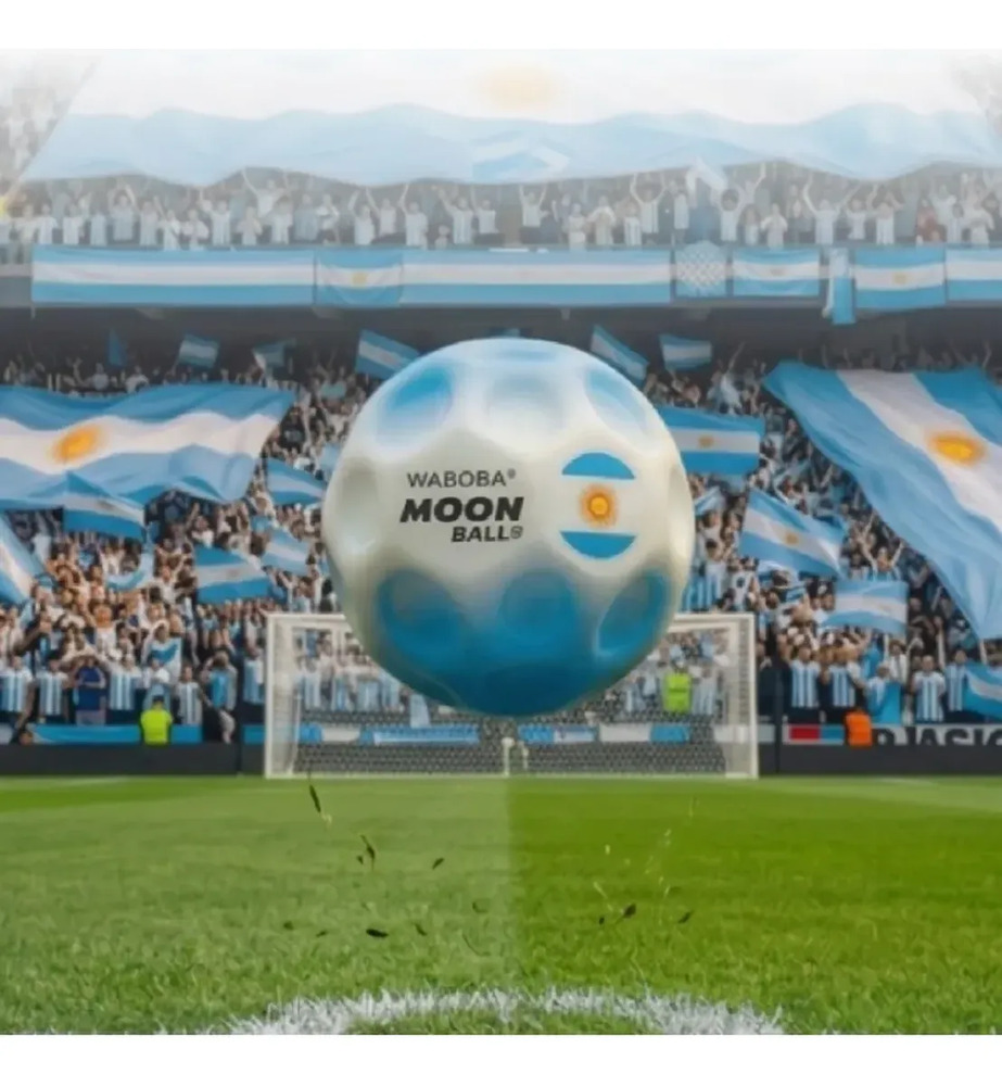Pelota Selección Argentina Moon Ball Mundial Waboba 6,5cm Argentina - Imagen 3