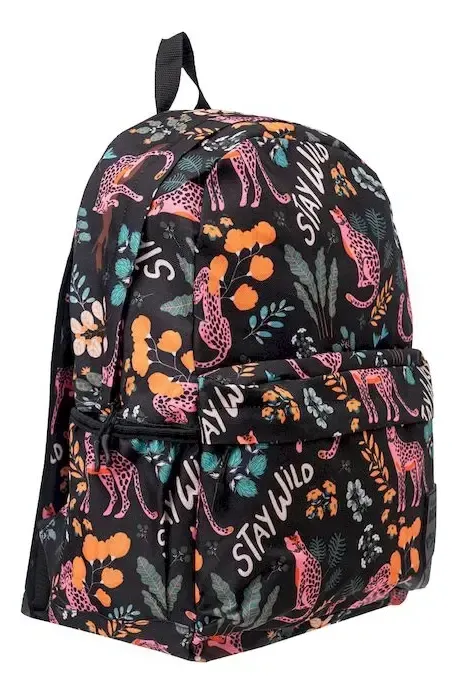 Mochila Estampada De Espalda Talbot 43cm 17 Pulgadas Escolar Color Salvaje Diseño De La Tela Tampa - Imagen 3