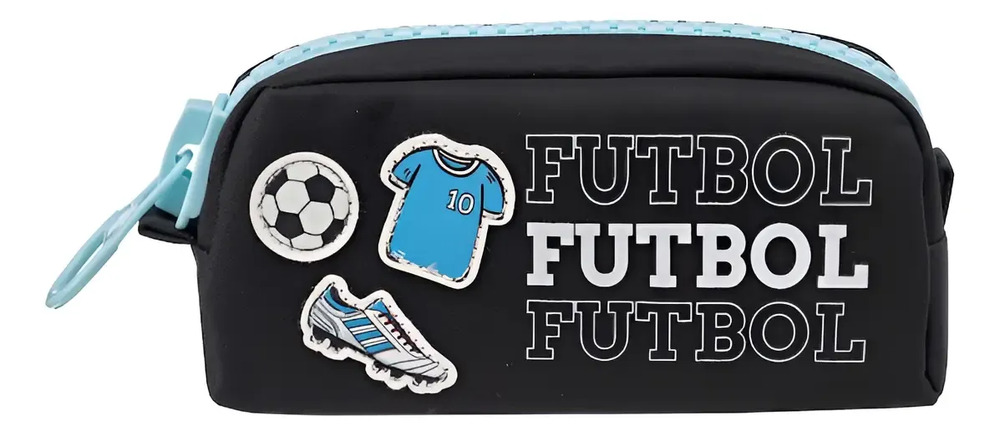 Cartuchera Escolar Infantil Talbot Zippi 1 Cierre Canopla Color Futbol Fútbol